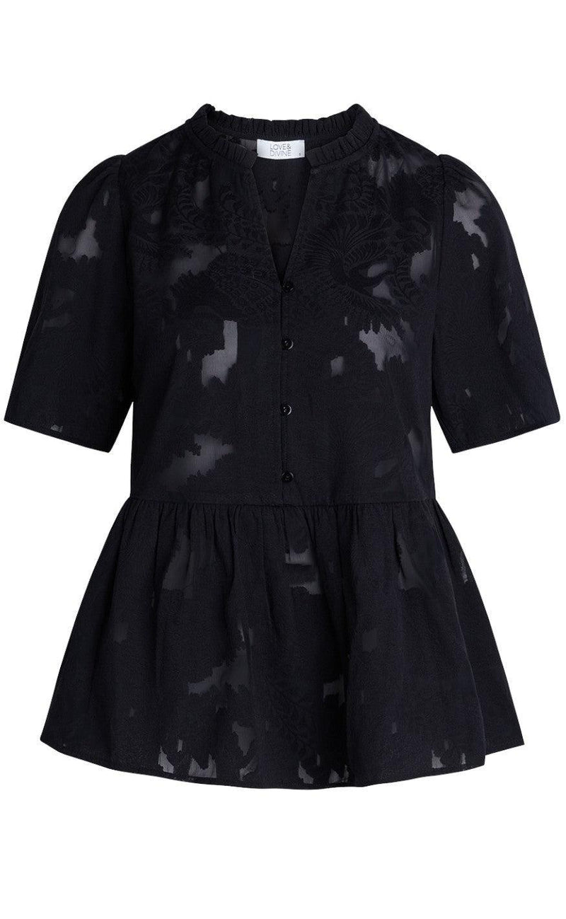 Love & Divine Bluse - Love749 - Black