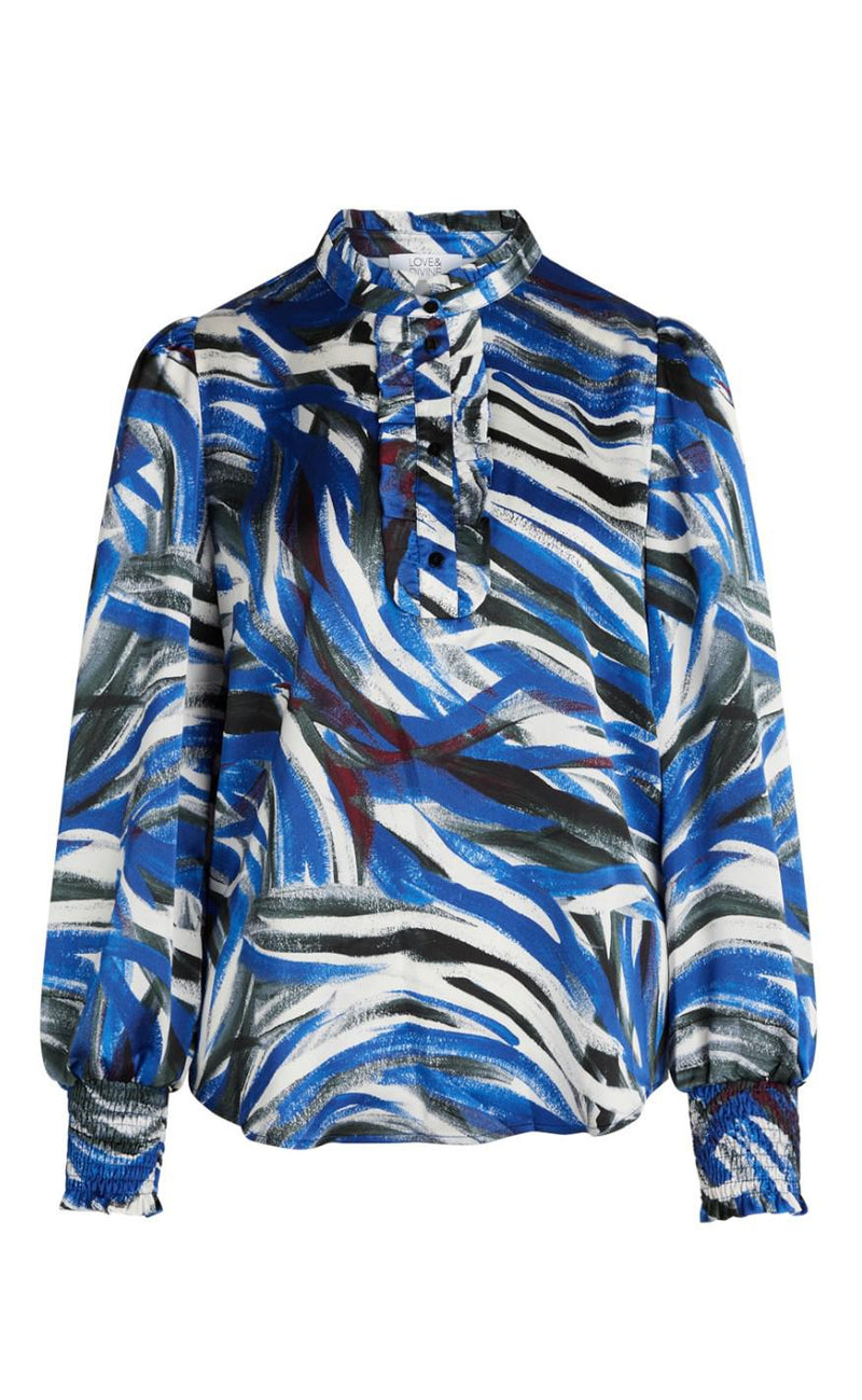 Love & Divine Bluse - Love850 - Blue Comb