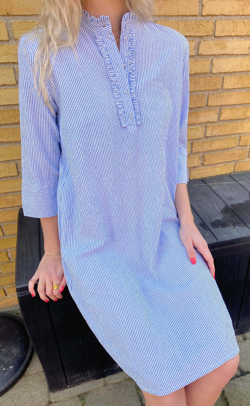 Love & Divine Kjole - Love622 - Blue/White
