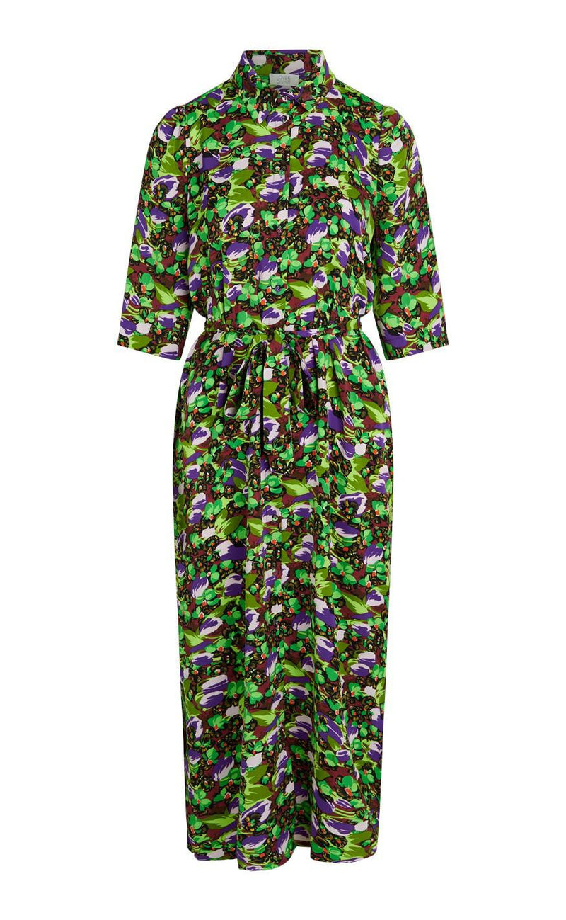 Love & Divine Kjole - Love723-5 - Lime/Purple