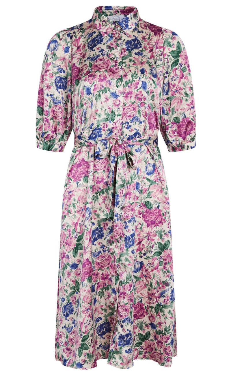 Love & Divine Kjole - Love813 - Multi Flower