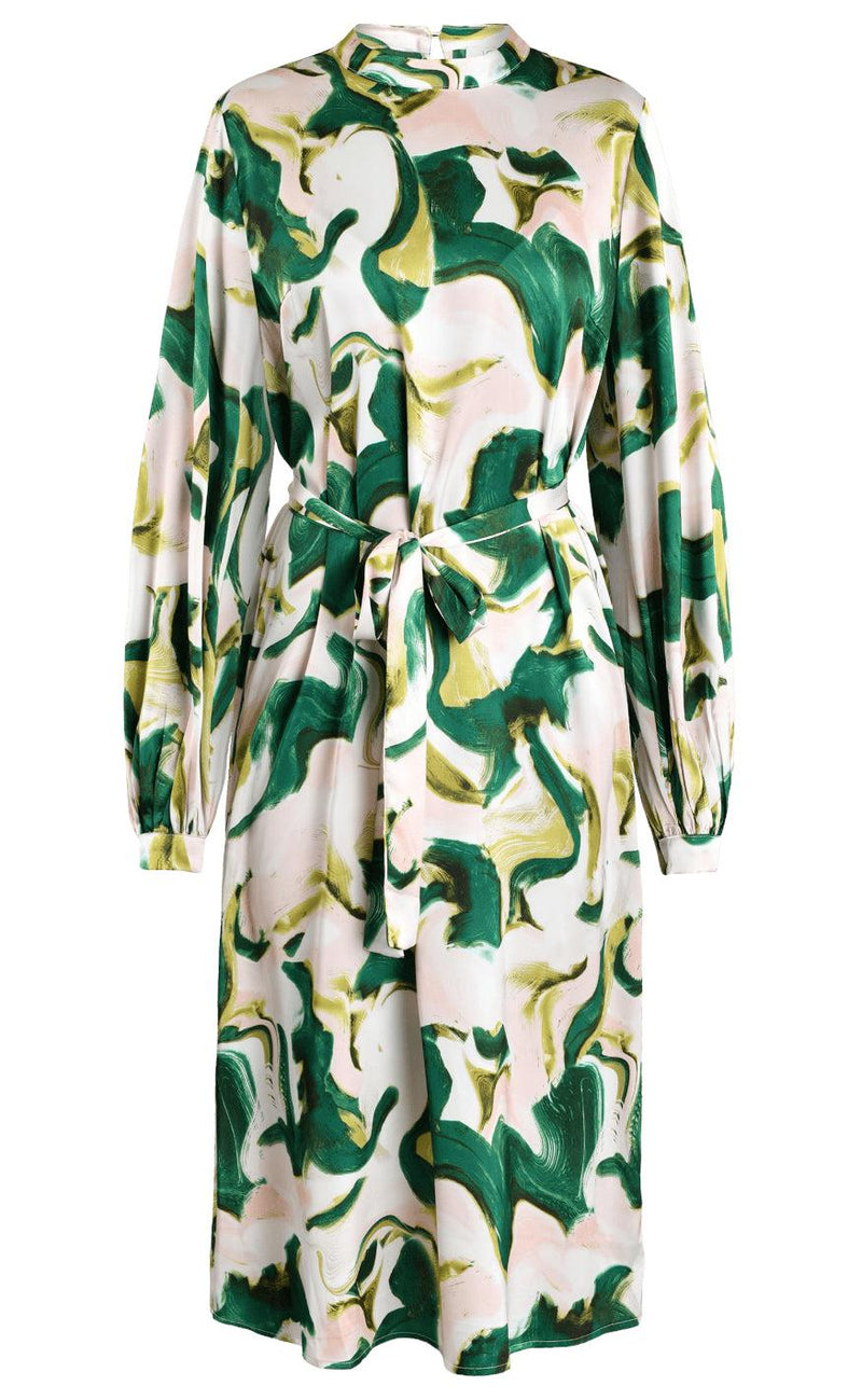 Love & Divine Kjole - Love862-2 - Green Graphic
