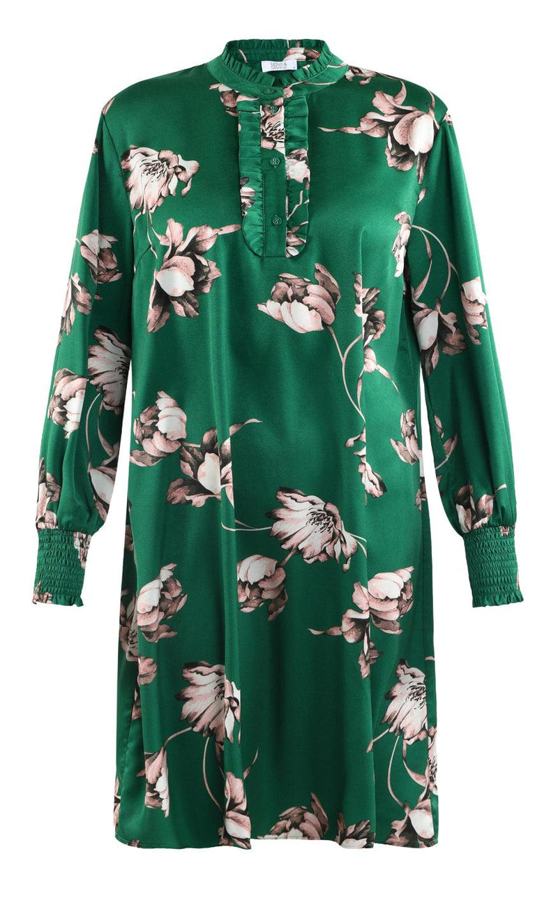 Love & Divine Kjole - Love876-4 - Green Flower