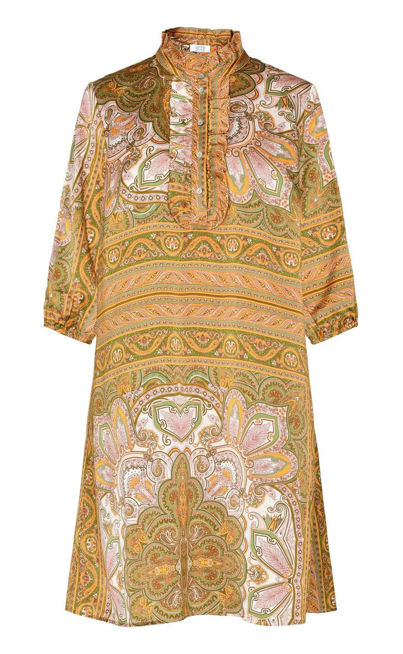 Love & Divine Kjole - Love953-2 - Green Paisley