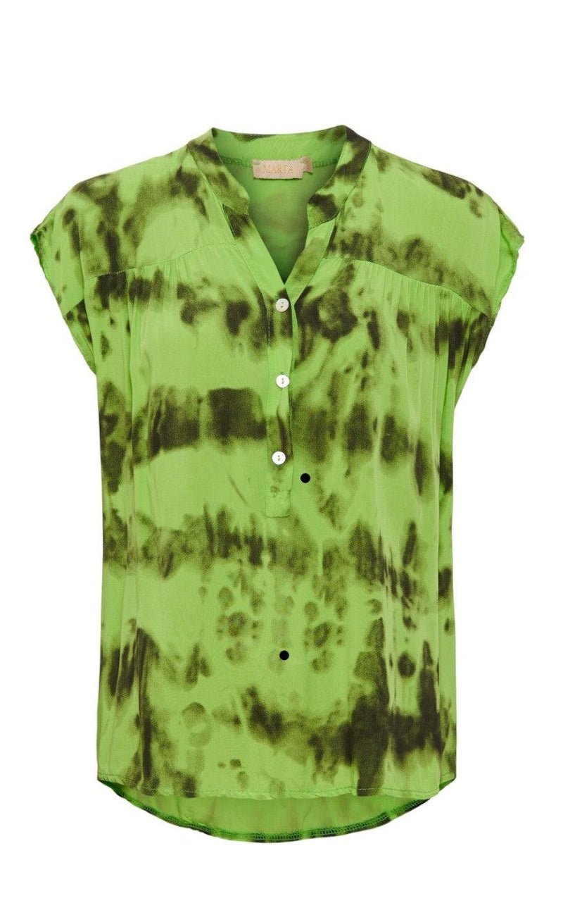 Marta Du Chateau Bluse - 4440 - Green/Black