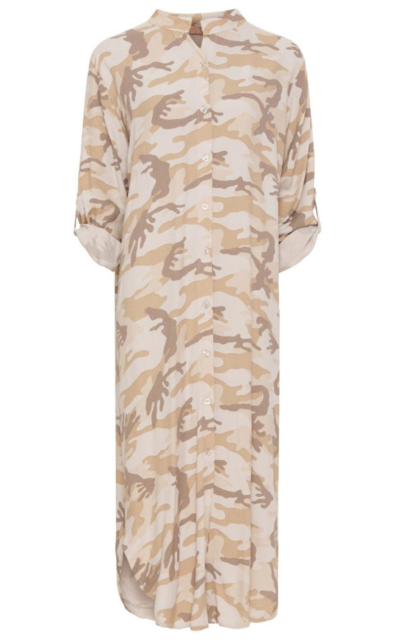 Marta Du Chateau Kjole - 4853 - Beige/Camouflage