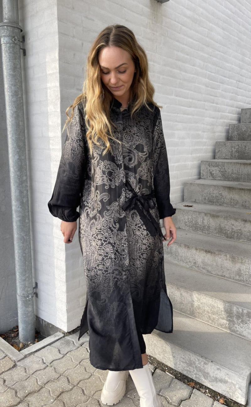 Marta Du Chateau Kjole - 5400 - Black Print