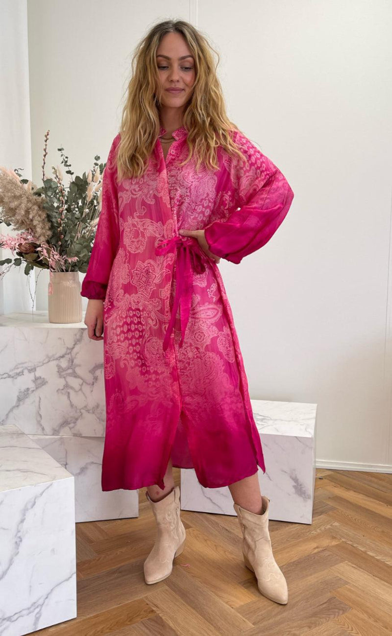 Marta Du Chateau Kjole - 5400 - Fuxia