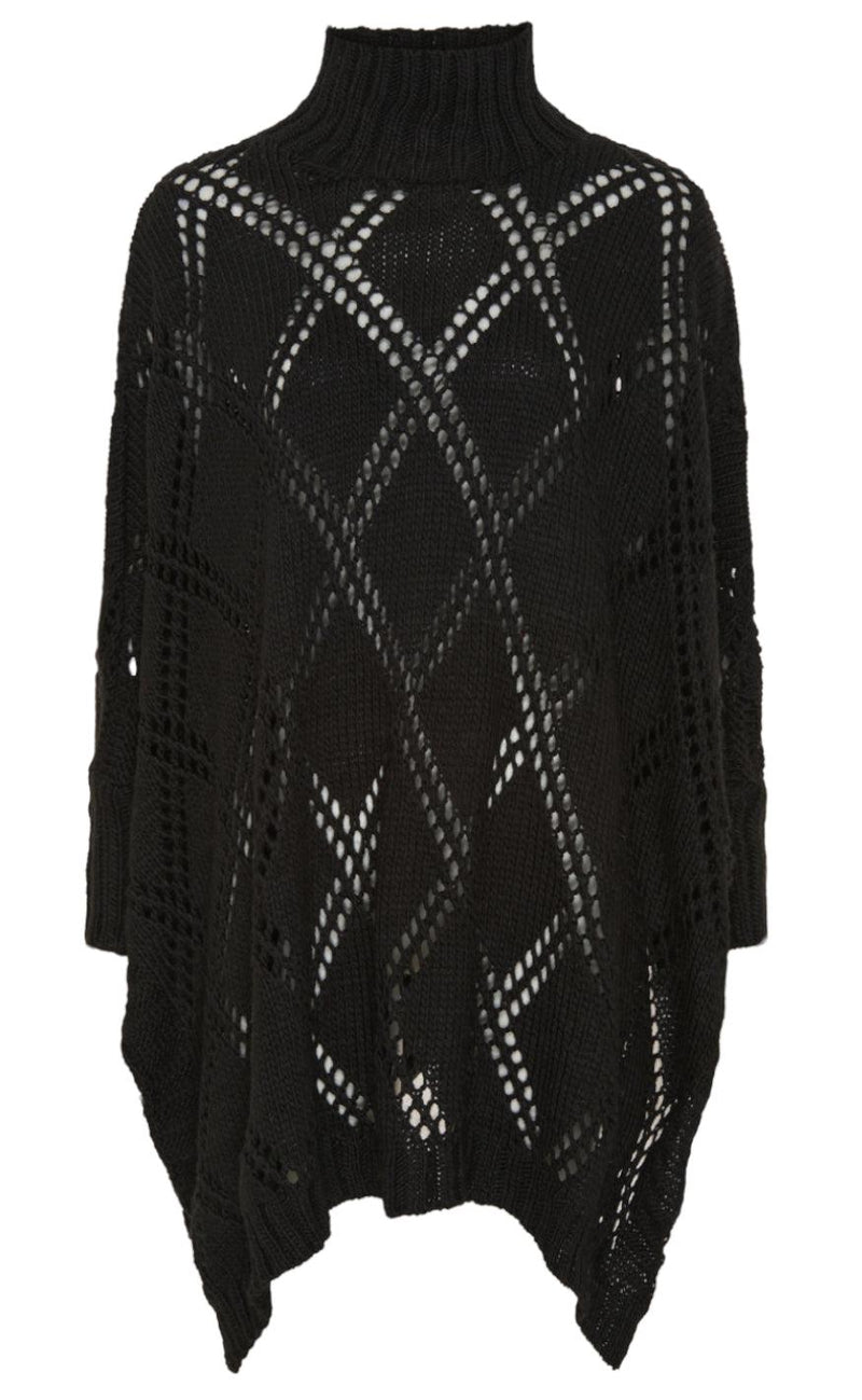 Marta Du Chateau Poncho - 3999 - Black