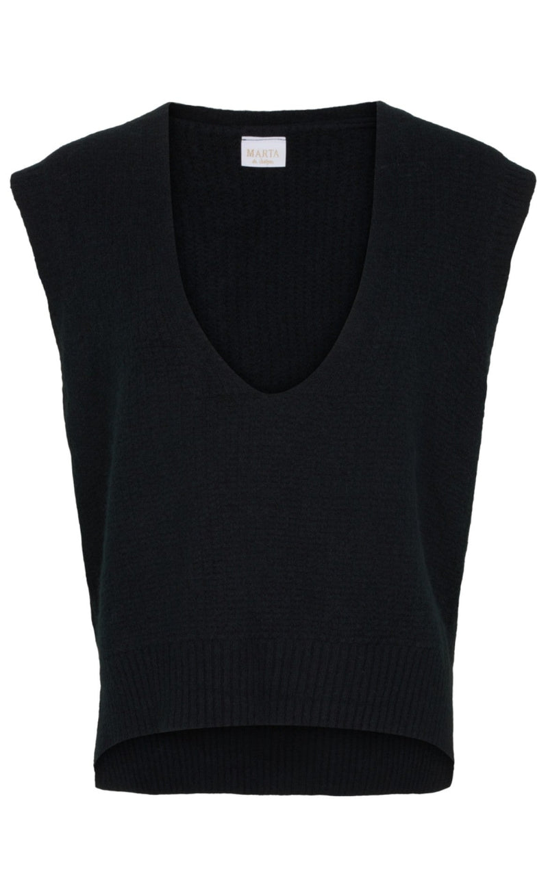 Marta Du Chateau Vest - M983 - Black