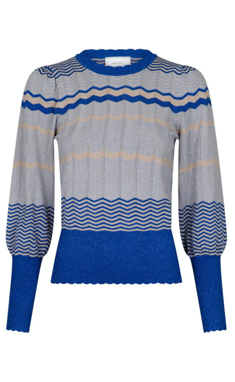 Neo Noir Bluse - Dary - Blue