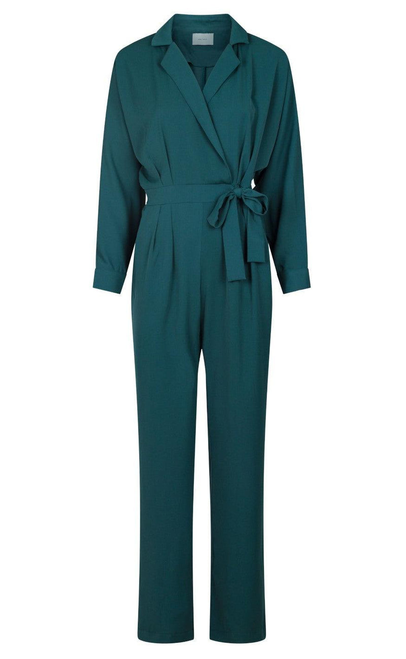 Neo Noir Jumpsuit - Garcia - Smoke Green