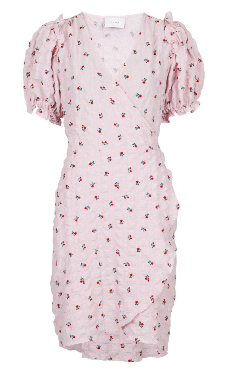 Neo Noir Kjole - Carla Wrap - Rose