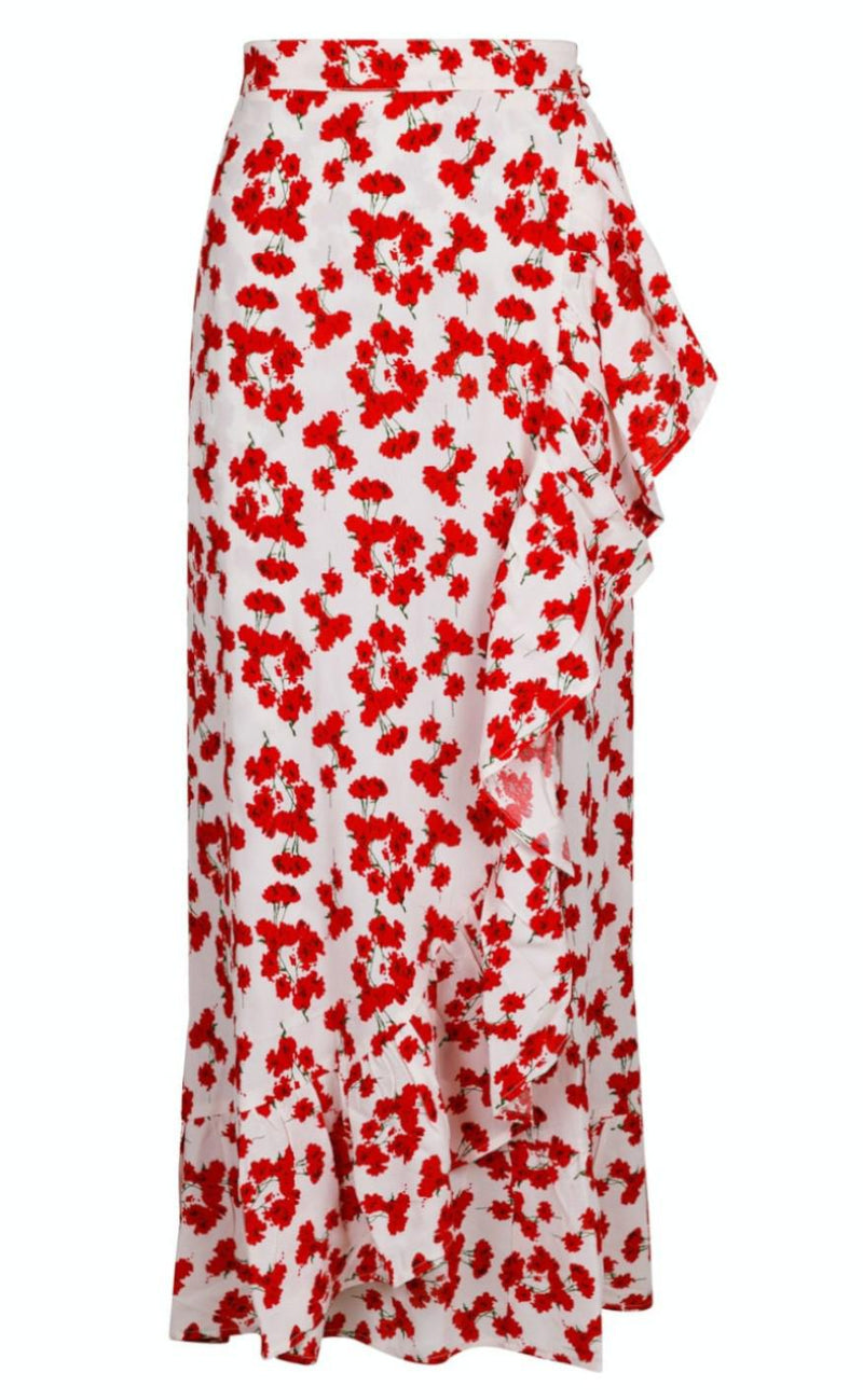 Neo Noir Kjole - Malli Fading Poppy Skirt