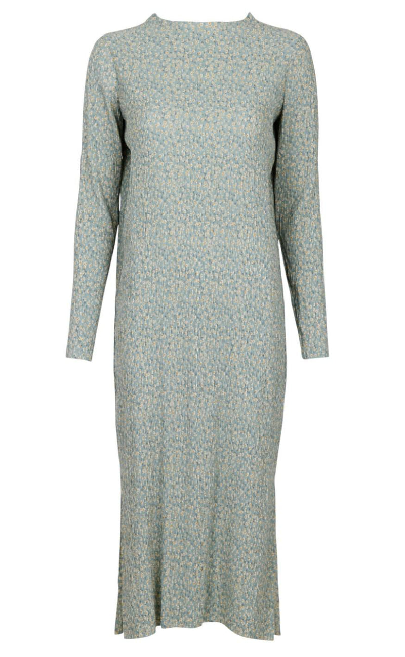 Neo Noir Kjole - Vogue Floral Storm - Mint