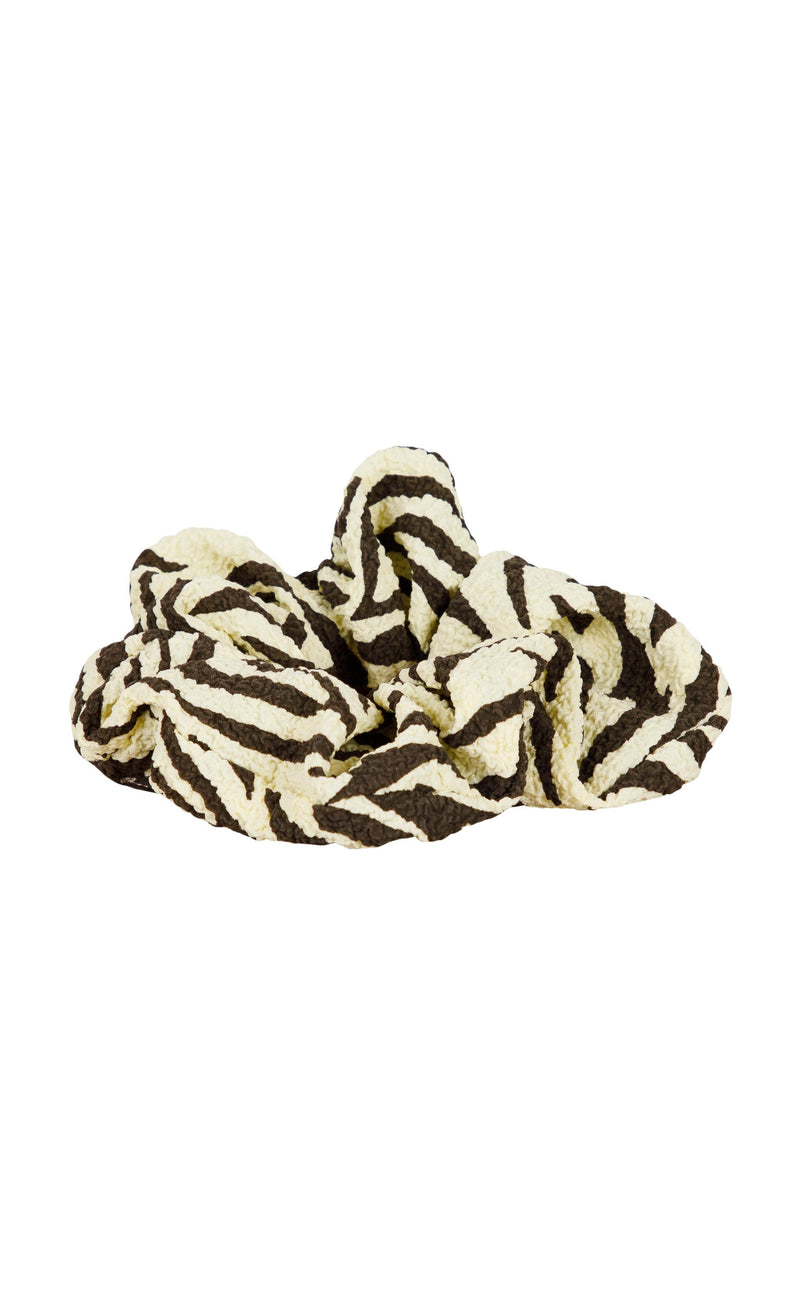 Neo Noir Scrunchie - Zebra - Light Yellow