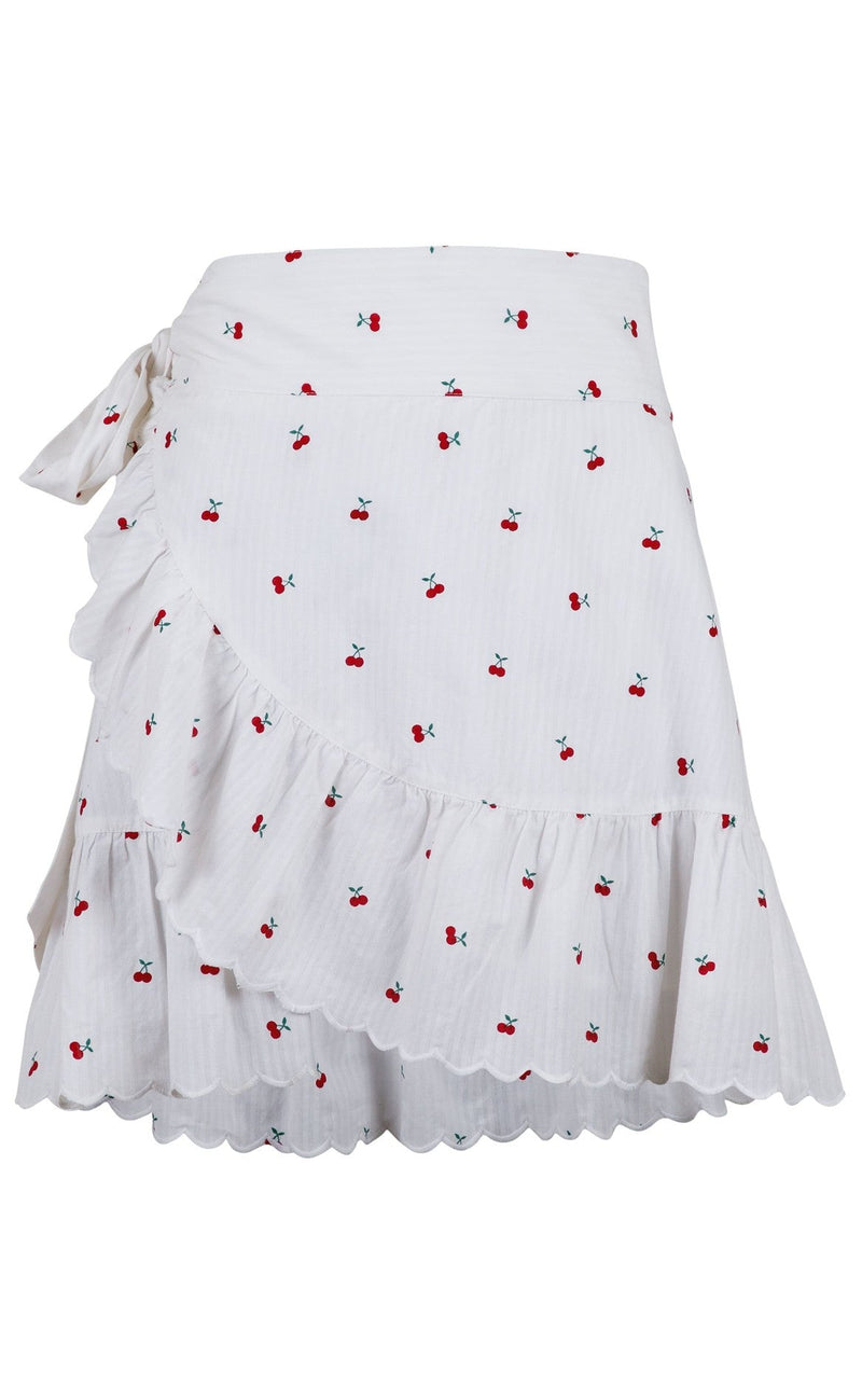 Neo Noir nederdel - Chrissy Cherry - White