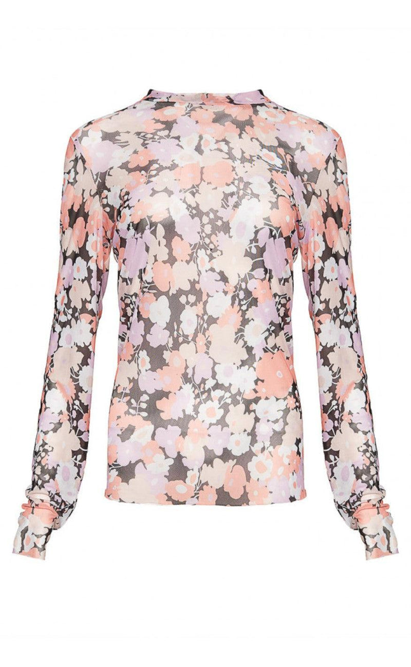 Noella Bluse - Haily - Lilac Flower