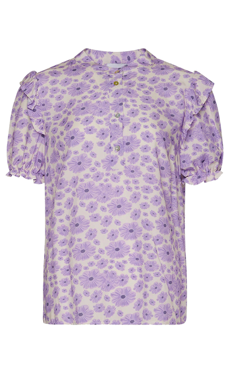 Noella Bluse - Martha - Lavender Mini Flower