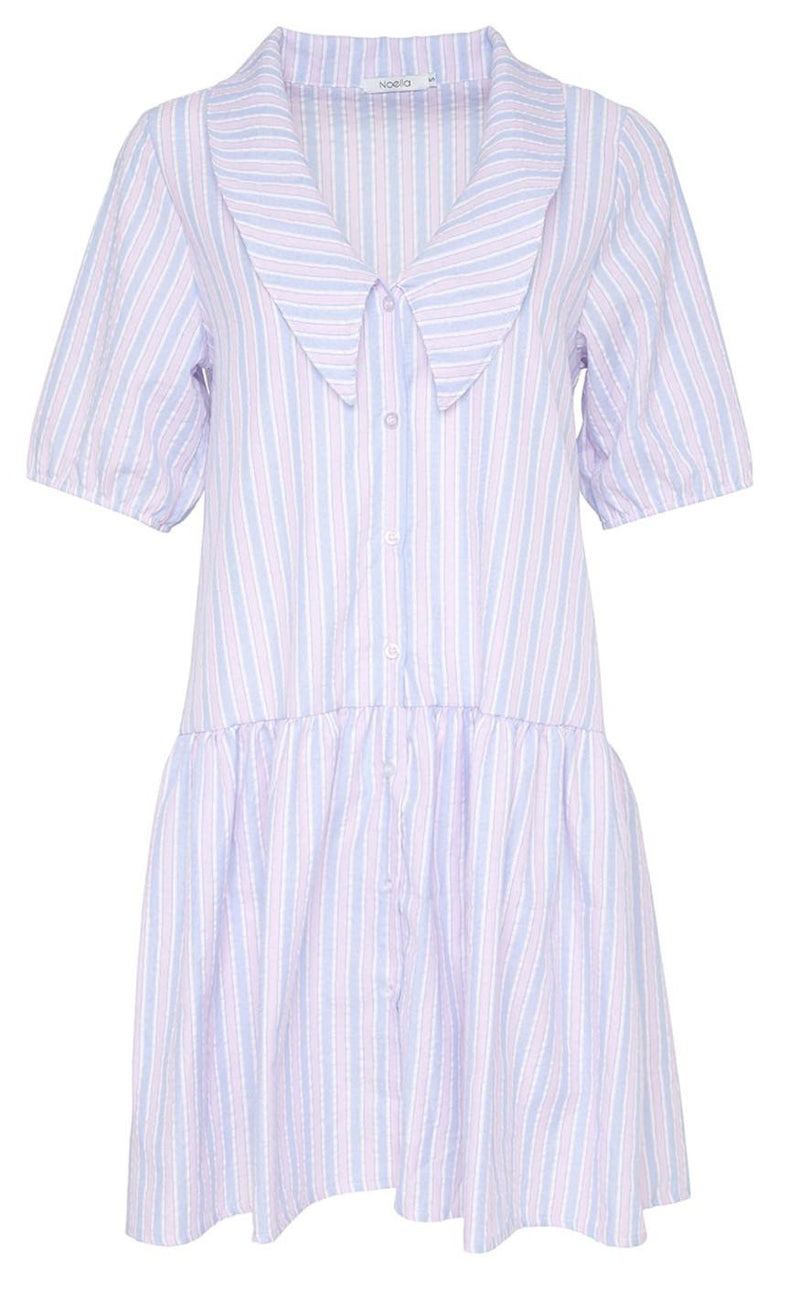 Noella Kjole - Melina - Blue/Rose Stripe