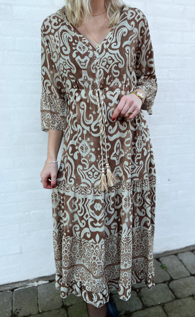 Say INA Copenhagen Kjole - Angelina - Brown / Beige