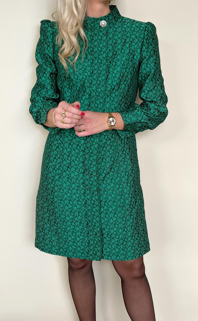 Say INA Copenhagen Kjole - Ines - Green Flower