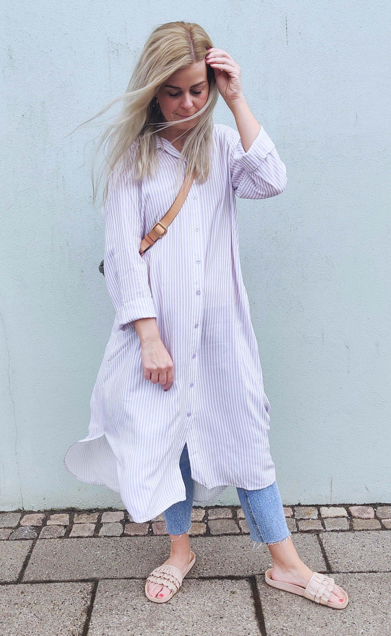 Say INA Copenhagen Kjole - Molly - Purple Stripe