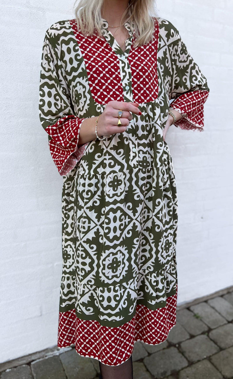 Say INA Copenhagen Kjole - Pauline - Green Boheme