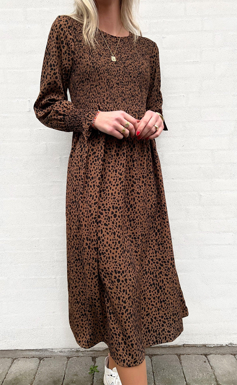 Say INA Copenhagen Kjole - Veronica - Brown Leo