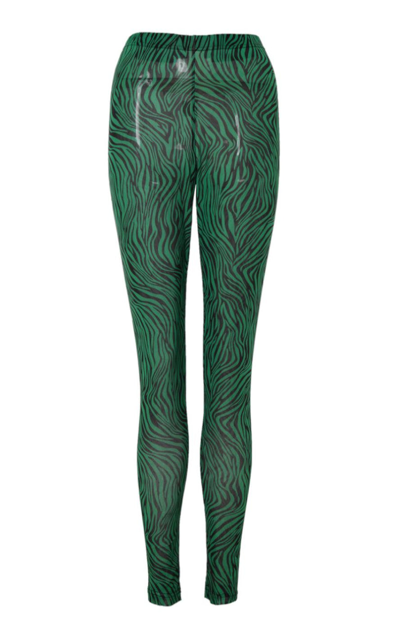 Say INA Copenhagen Leggings - Sofia - Green Zebra