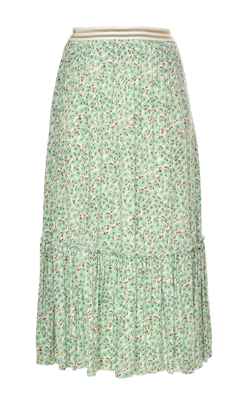 Say INA Copenhagen Nederdel - Hanna - Mint Green Flower