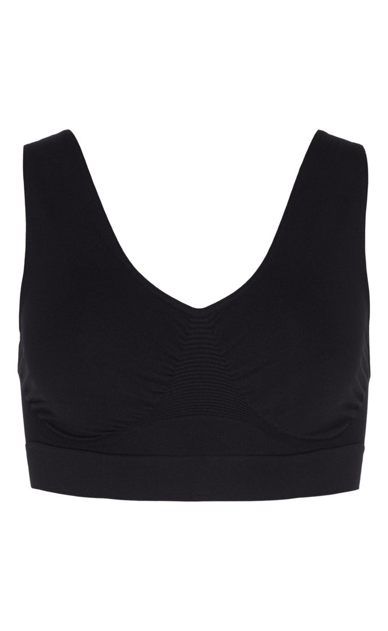 TIM & SIMONSEN WIDE STRAP BRA BLACK