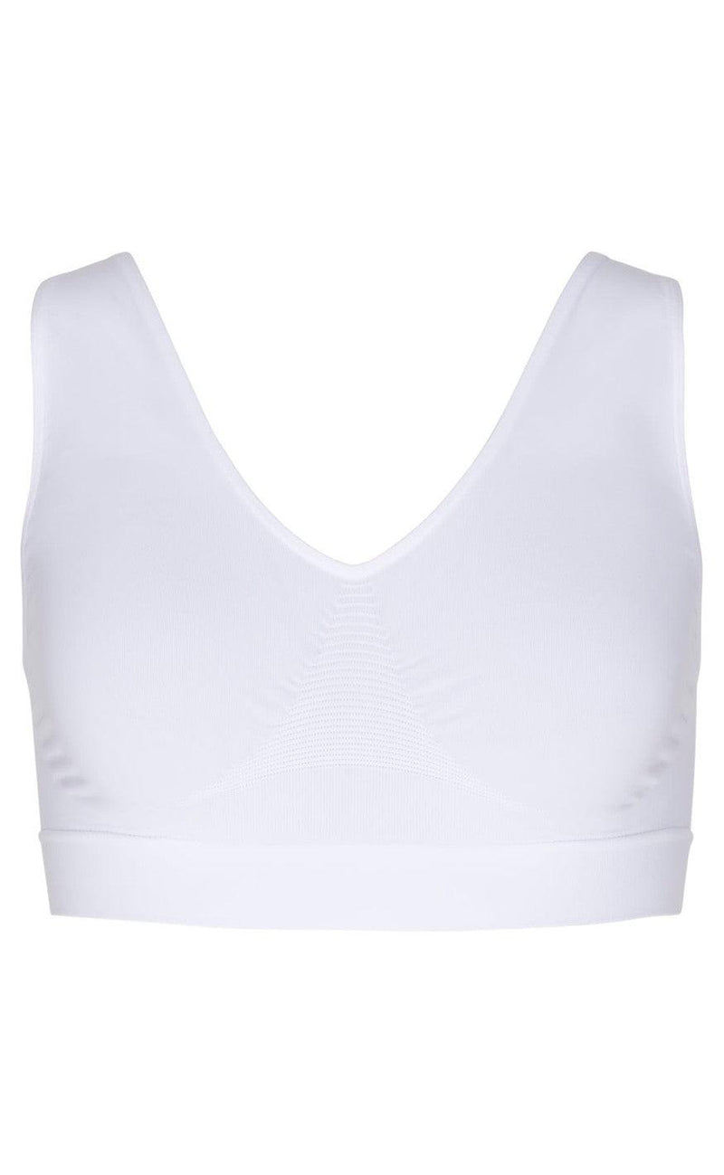 TIM & SIMONSEN WIDE STRAP BRA WHITE