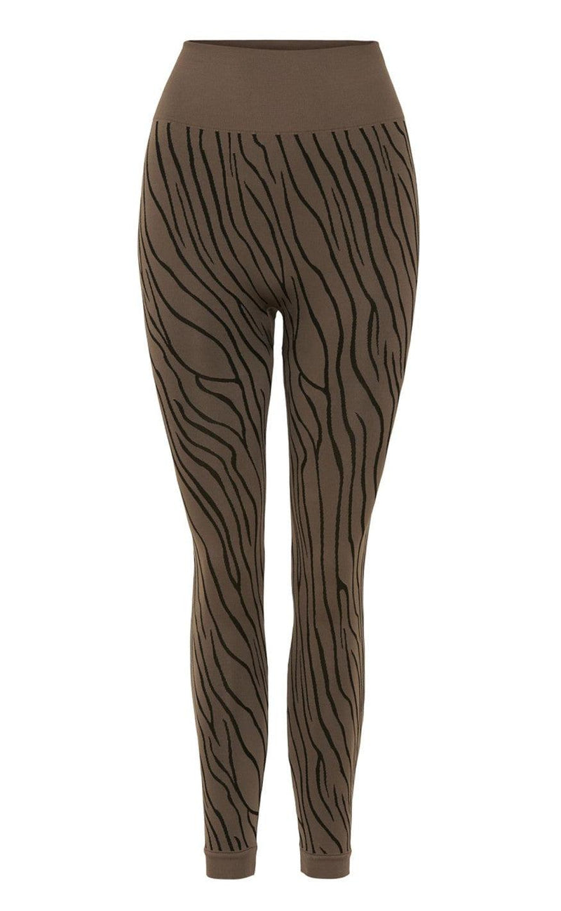 Tim & Simonsen Leggings - Zebra - Coffee
