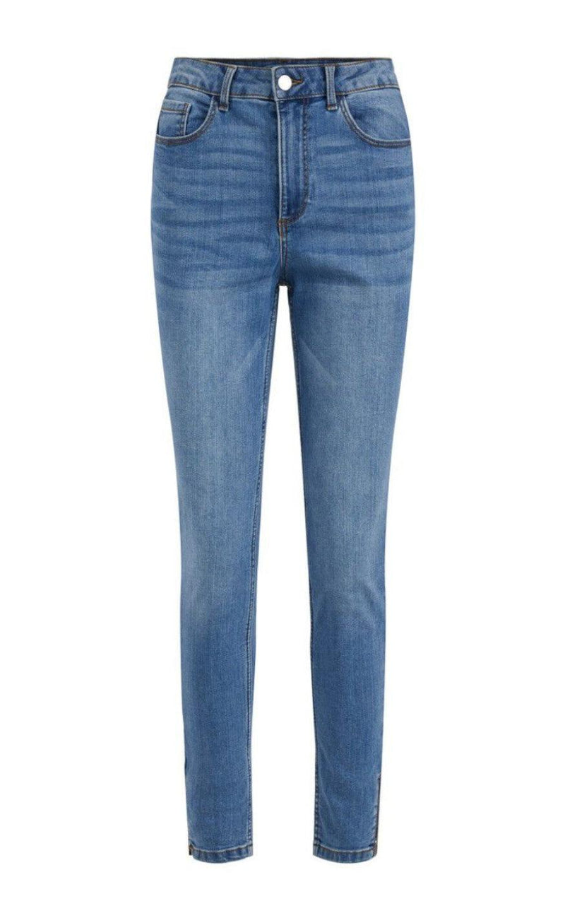 VILA Bukser - Skinnie - Medium Blue Denim