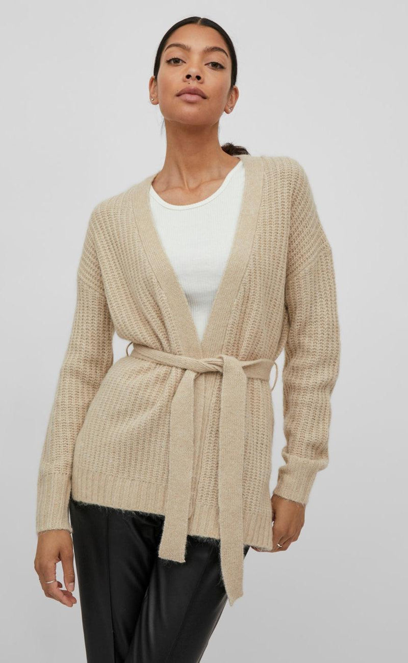 VILA Cardigan - Felo - Natural Melange