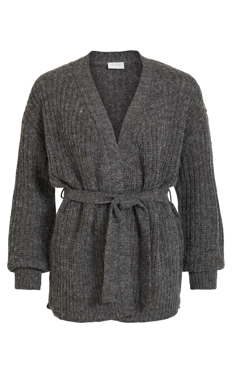 VILA Cardigan - Tikta - Dark Grey