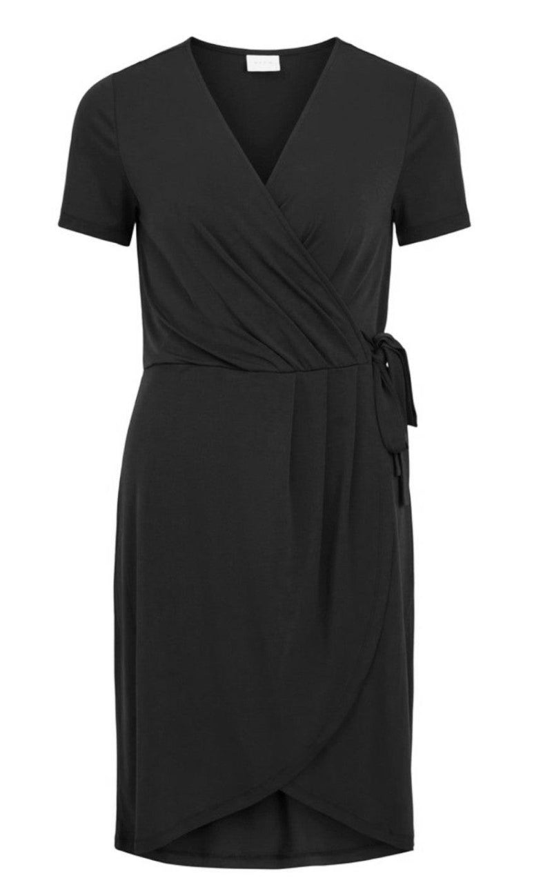 VILA Kjole - Nayeli Knee Wrap - Black