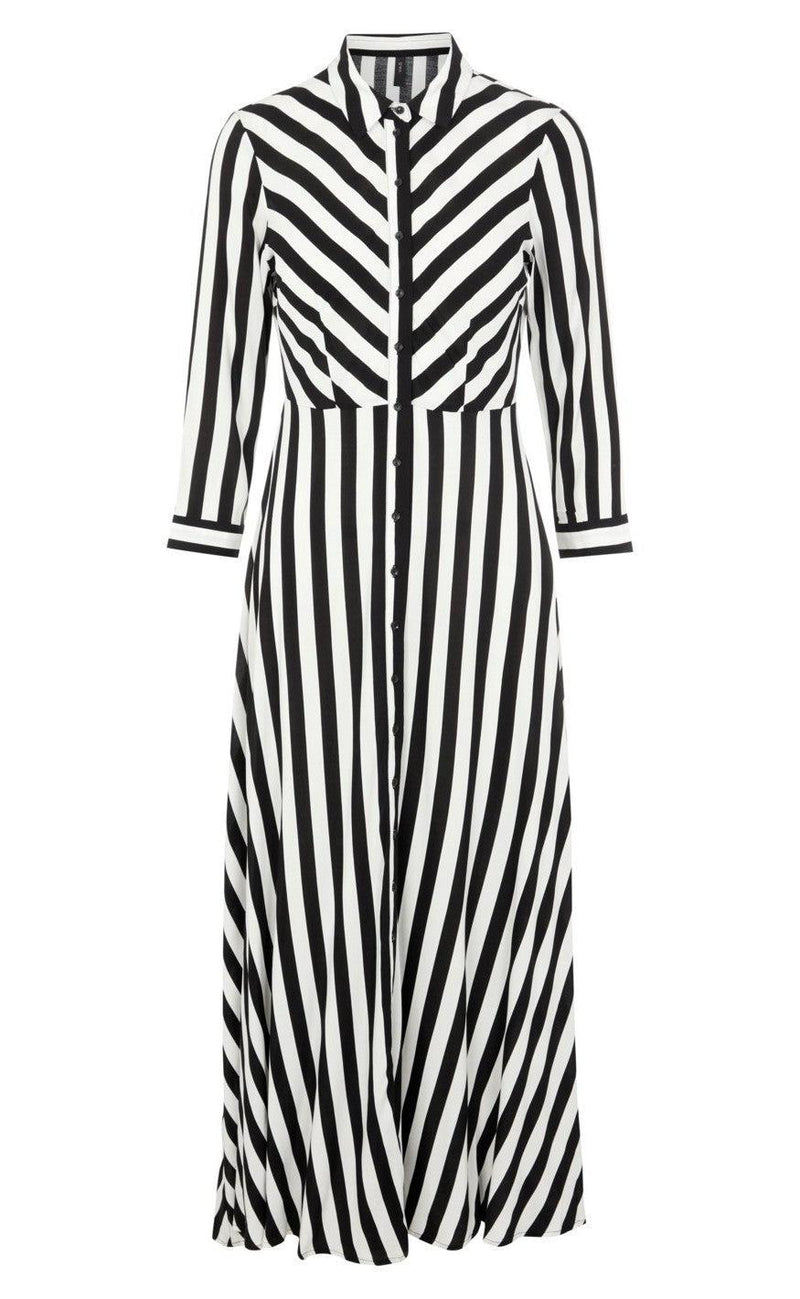 YAS Skjortekjole - Savanna Long - Black