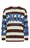 Marta Du Chateau Sweatshirt - Nerina - Choco/Jeans Blue