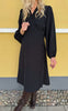 Say INA Copenhagen Kjole - Catja Wrap - Black