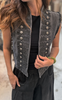 Tim & Simonsen Vest - Michaela - Black Stone Wash