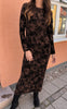 Say INA Copenhagen Kjole - Rie Mesh - Brown Flower