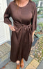 Say INA Copenhagen Kjole - Alina Tie - Dark Brown