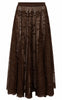 Lollys Laundry Nederdel - Collins Midi - Dark Mokka