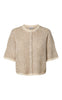 Pieces Cardigan - Jenna SS - Whitecap Gray Greige