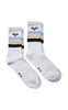 H2O Strømper - Classic Sock 2-pack - White/Light Blue/Navy