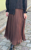 Say INA Copenhagen Nederdel - Kammi Plisse - Dark Brown