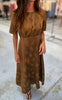 Love & Divine Kjole - Love1561-2 - Brown Flower