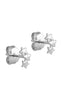 ENAMEL Copenhagen Øreringe - Organic Star - Silver Colour